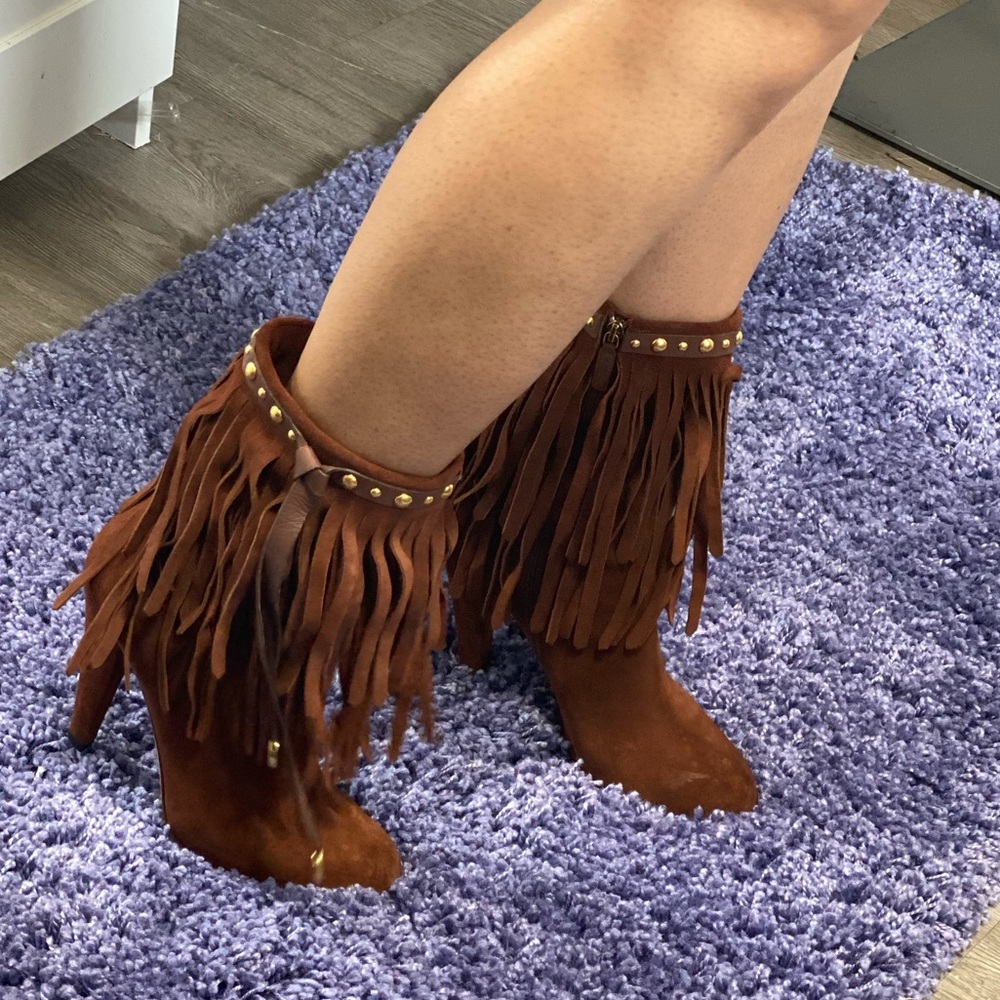 AUTHENTIC GUCCI brown booties